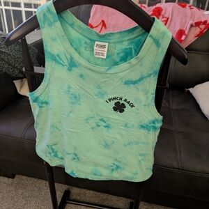 Women's Tie-Dye Tank Top - Green